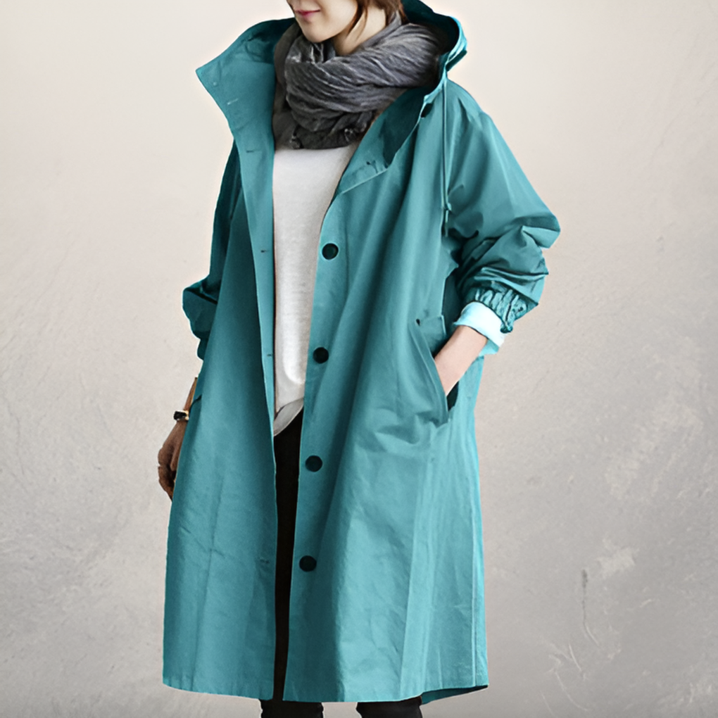 Klassisk Hette Trench Coat