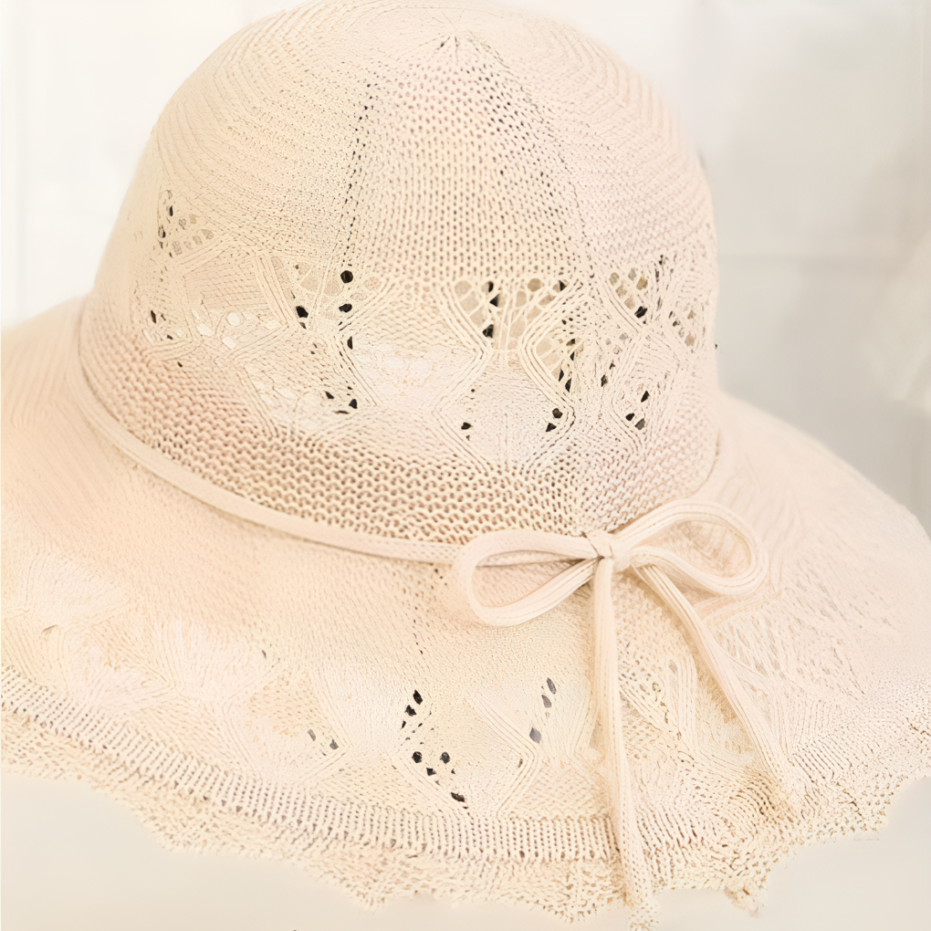 Elegant Blonde Solhatt for Kvinner