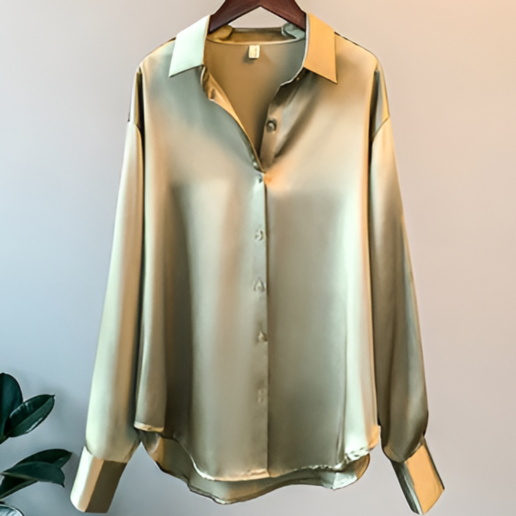 Elegant Satin Bluse