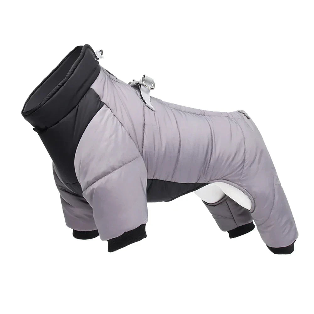 FurLuxe vanntett vinterjakke med sele - Hundejakke for små og mellomstore hunder
