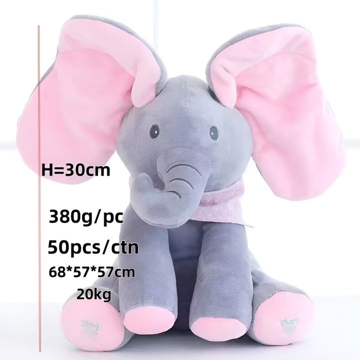 Peek-a-boo Elefant Plush Leketøy