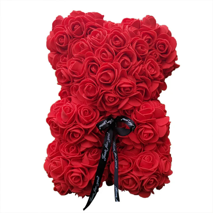 VivaBloom Romantisk Rosebjørn | Elegant Håndlaget Rosebjørn for Kjærlighetsfylte Øyeblikk