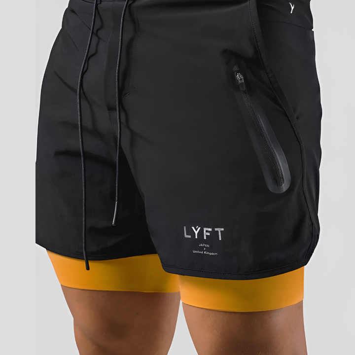 2-i-1 Sport- og Treningsshorts Herrer