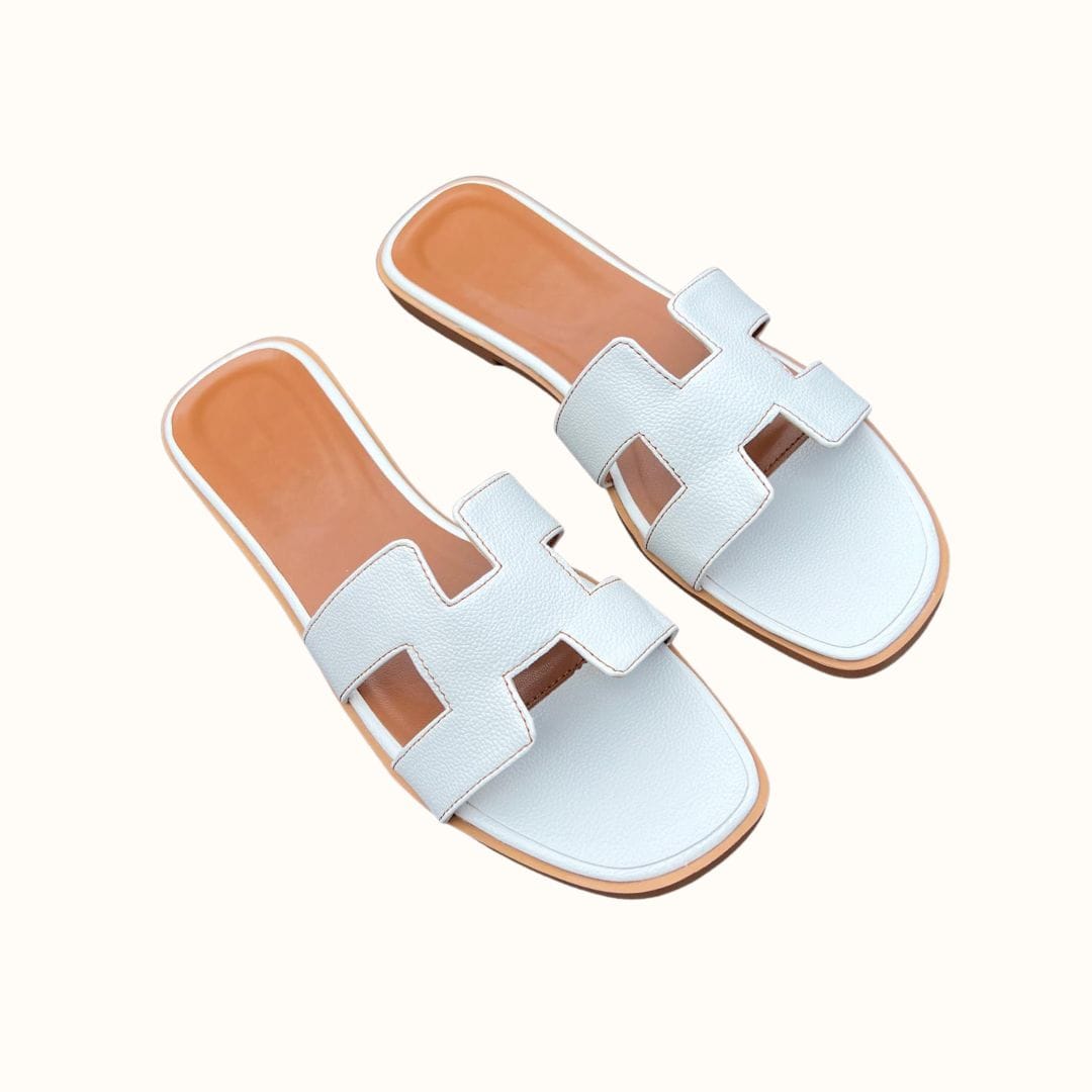 Dame-sandaler med H-profil i vegansk skinn - Komfortable og elegante