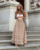 Tulle Maxi Skirt med Elastisk Liv