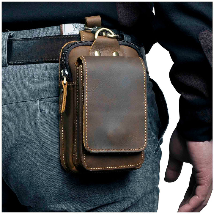 Miesten laadukas nahkainen vyölaukku - Guardian Leather