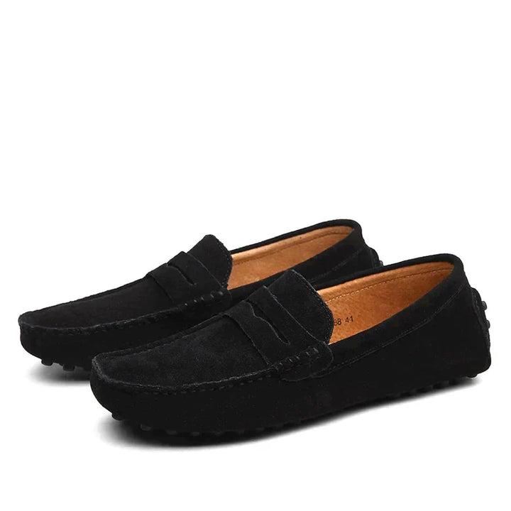 Italiensk-Stil Suede Loafers for Menn