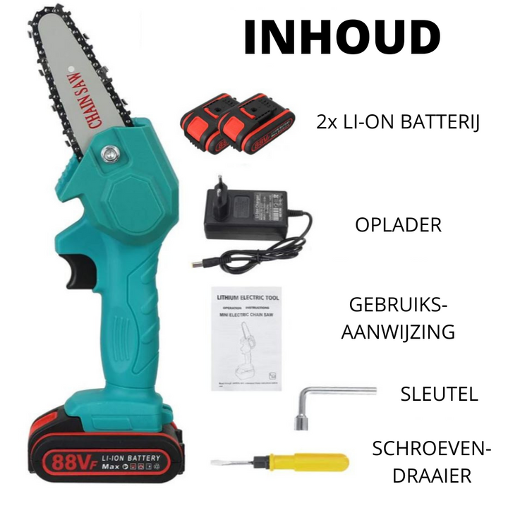 HandyPRO elektrisk batteridrevet motorsag | Kraftig og rask til beskjæring og saging!