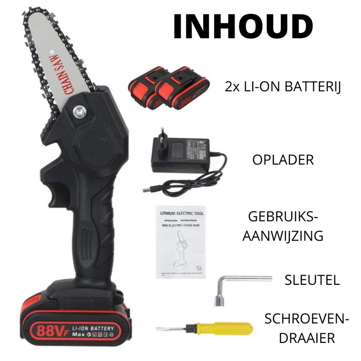 HandyPRO elektrisk batteridrevet motorsag | Kraftig og rask til beskjæring og saging!