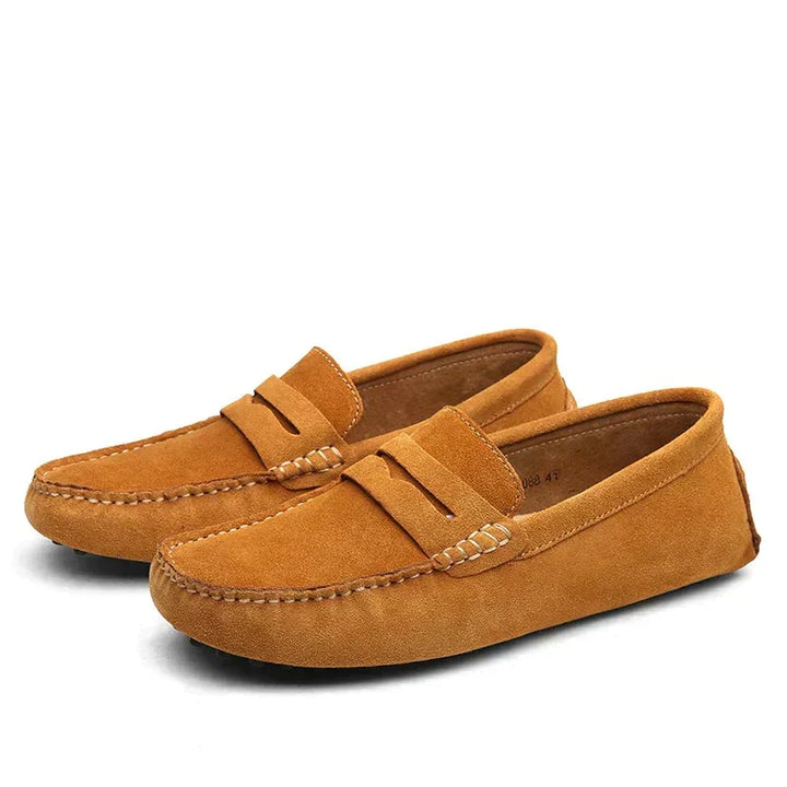 Italiensk-Stil Suede Loafers for Menn