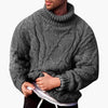 Herre Turtleneck Genser – Klassisk Strikket Pullover