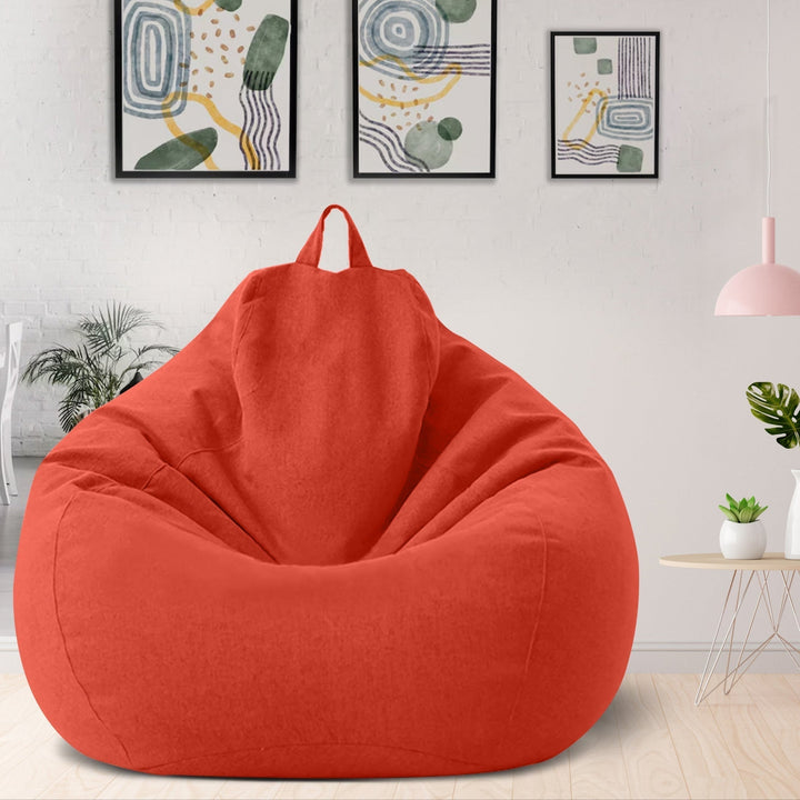 Boksesekktrekk i Luksuriøst Lin – Ergonomisk Sittepute og Komfortabel Stil