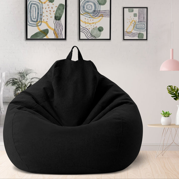 Boksesekktrekk i Luksuriøst Lin – Ergonomisk Sittepute og Komfortabel Stil