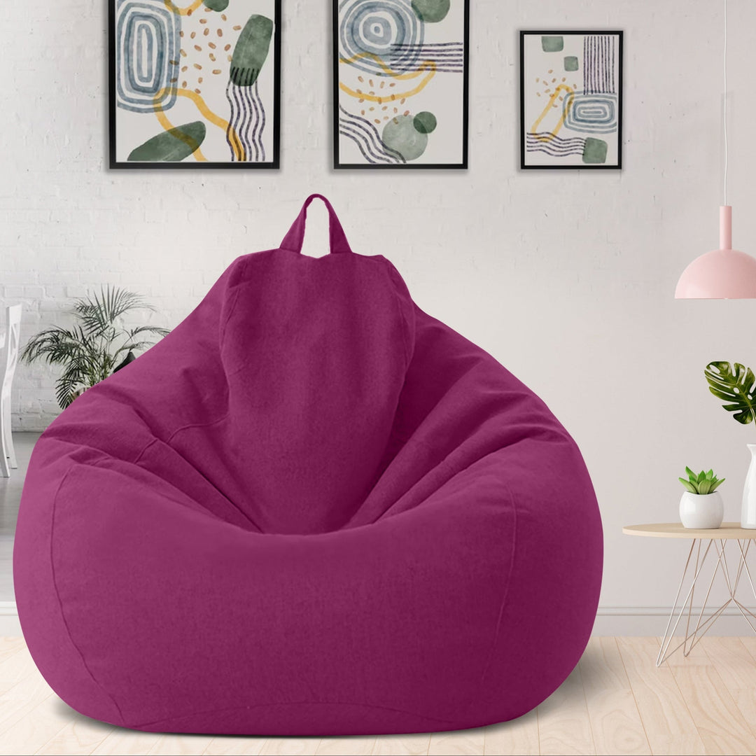 Boksesekktrekk i Luksuriøst Lin – Ergonomisk Sittepute og Komfortabel Stil