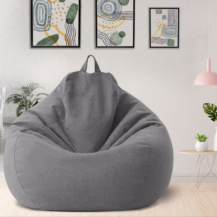 Boksesekktrekk i Luksuriøst Lin – Ergonomisk Sittepute og Komfortabel Stil