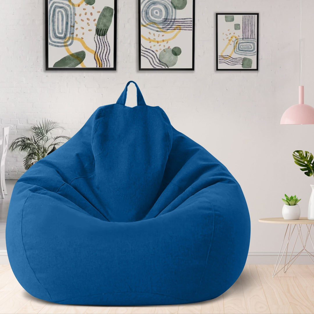 Boksesekktrekk i Luksuriøst Lin – Ergonomisk Sittepute og Komfortabel Stil