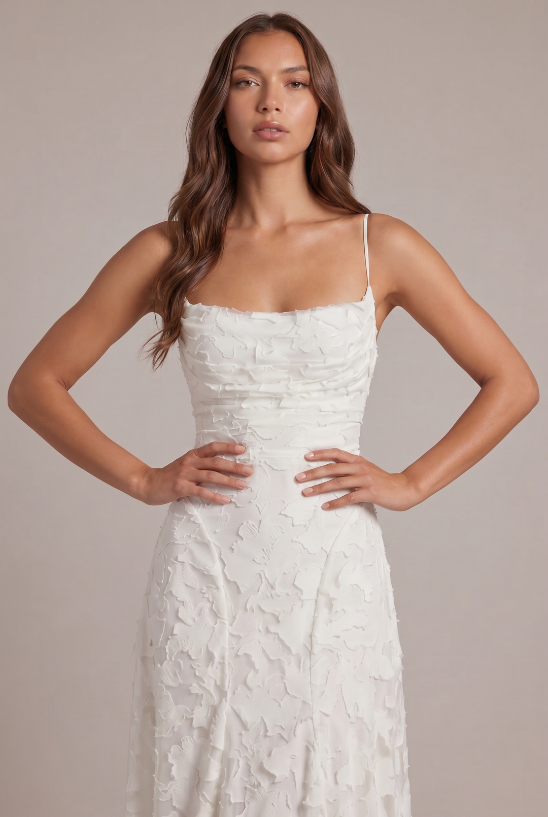 Olivia maxikjole - Elegant aftenkjole med blomstermønster