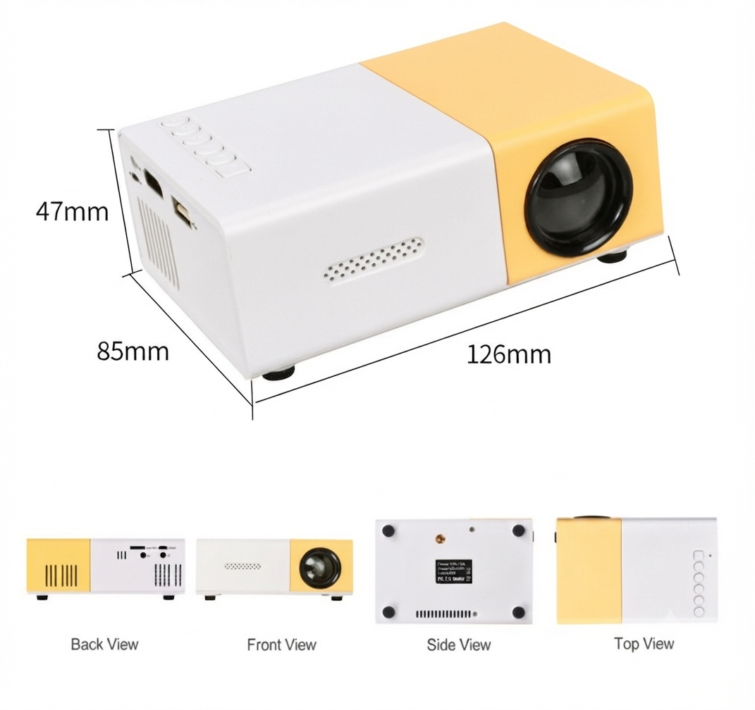 Ultra-kraftig miniprojektor (3000 lumen) – LumoBeam
