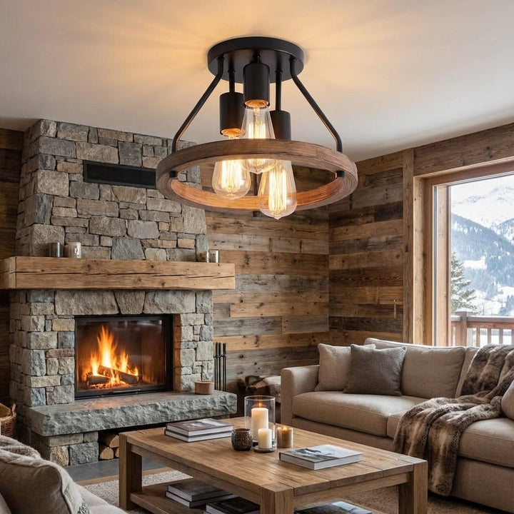 Industriell gårdstakslampe – Hearthly