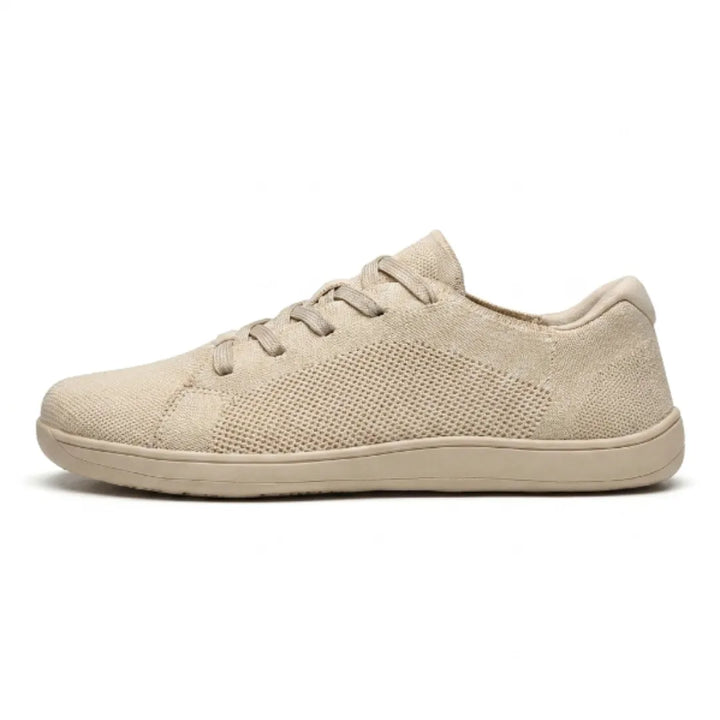 Unisex barfotsneakers med bred tåboks og pustende mesh