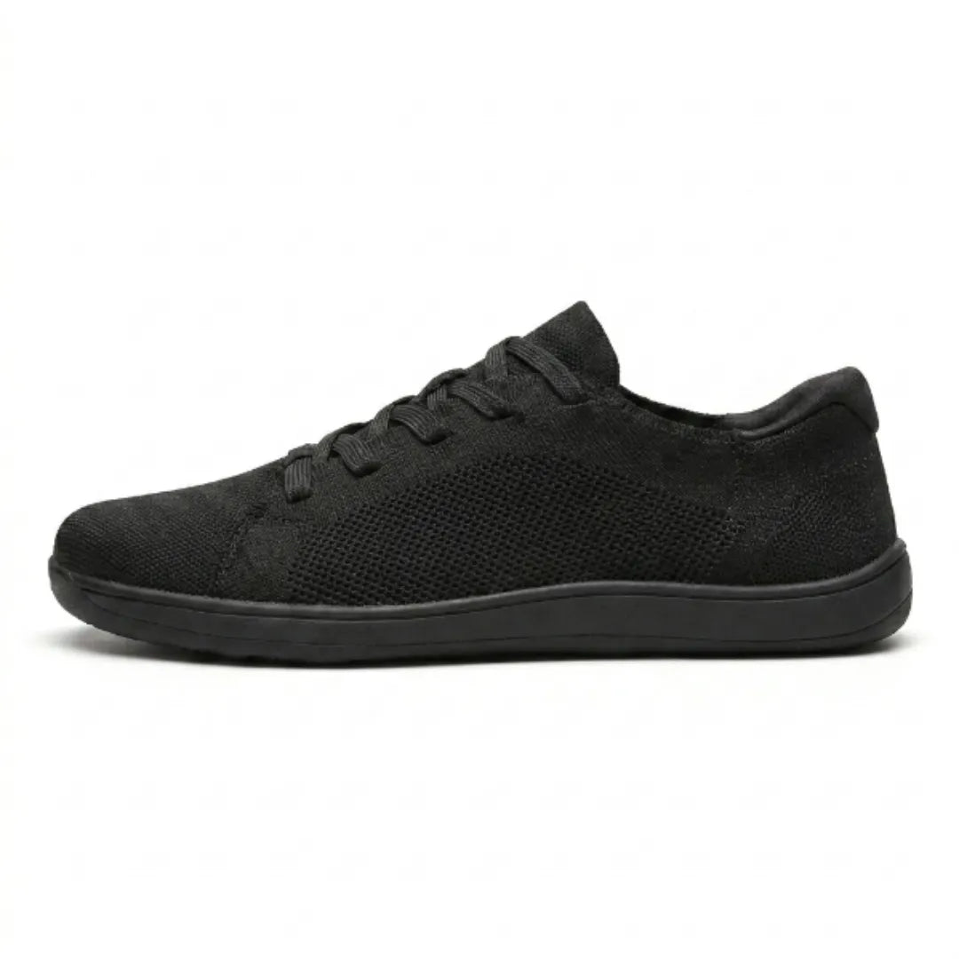 Unisex barfotsneakers med bred tåboks og pustende mesh