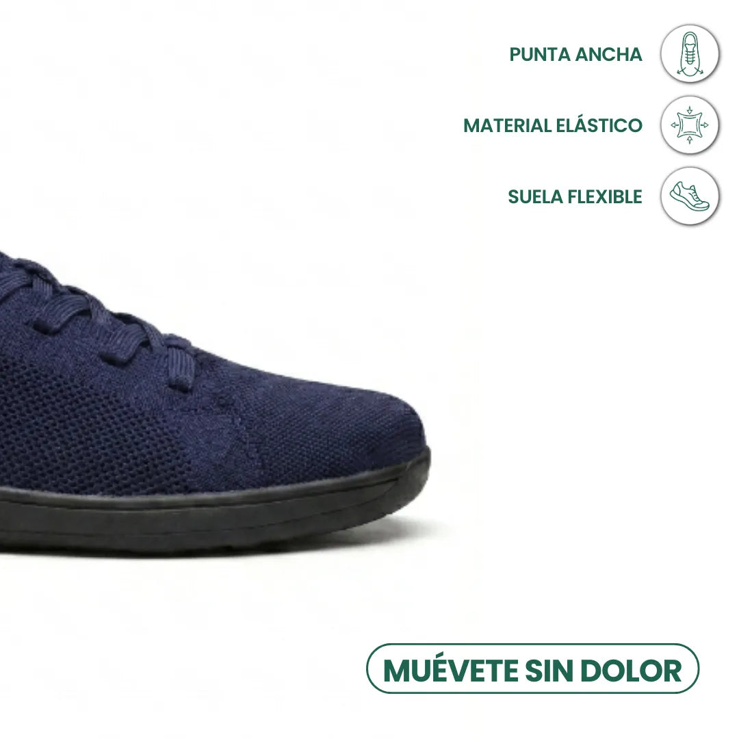Unisex barfotsneakers med bred tåboks og pustende mesh