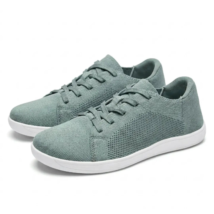 Unisex barfotsneakers med bred tåboks og pustende mesh
