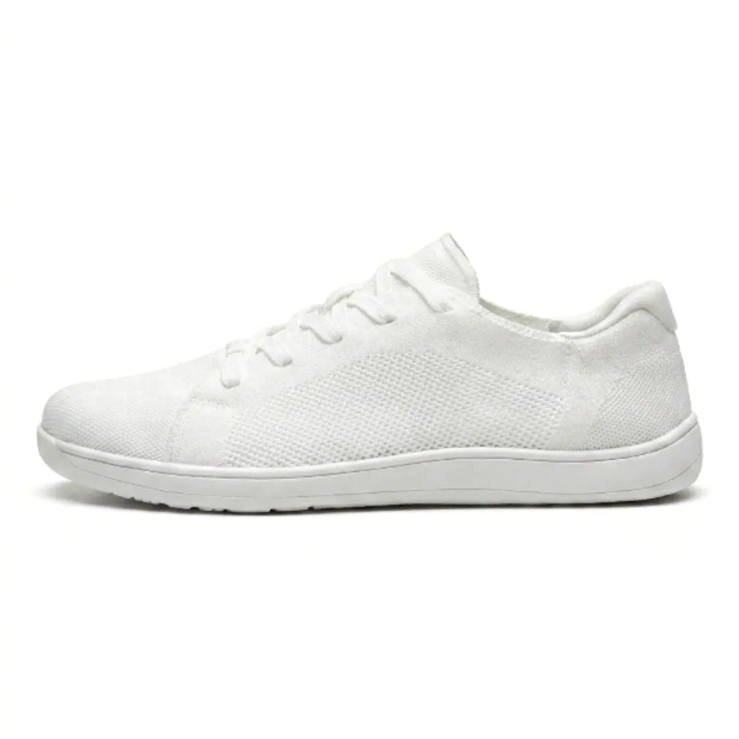 Unisex barfotsneakers med bred tåboks og pustende mesh