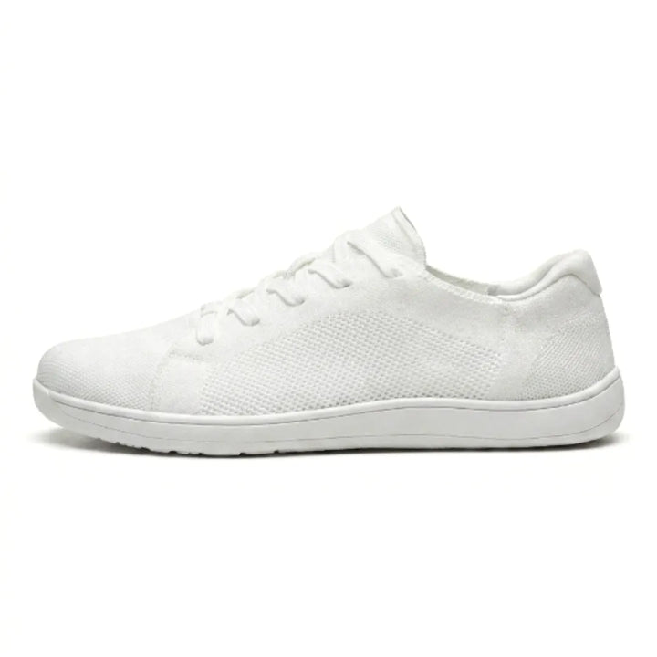 Unisex barfotsneakers med bred tåboks og pustende mesh