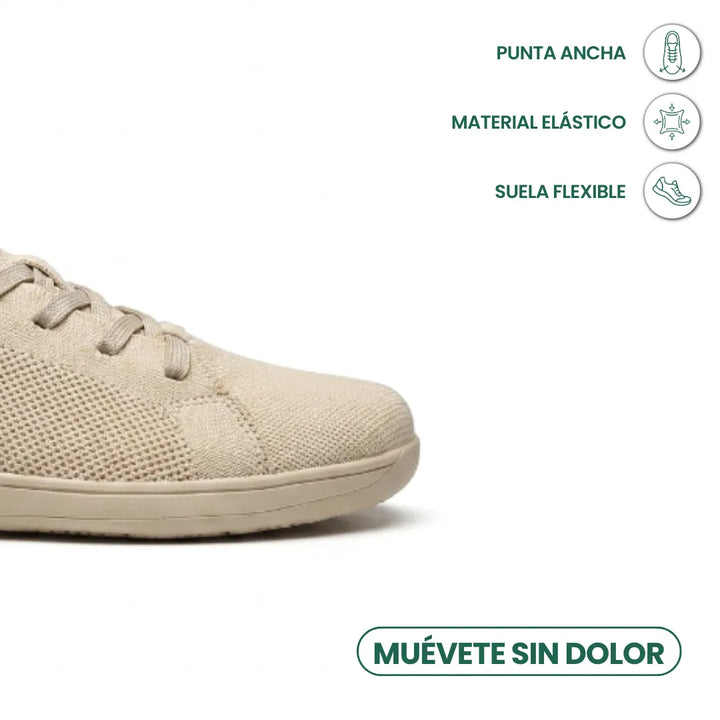 Unisex barfotsneakers med bred tåboks og pustende mesh