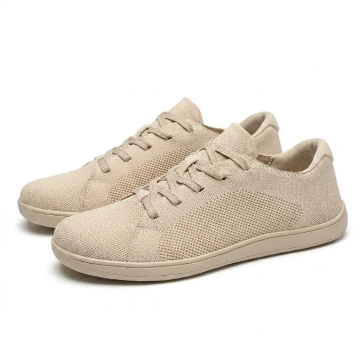 Unisex barfotsneakers med bred tåboks og pustende mesh