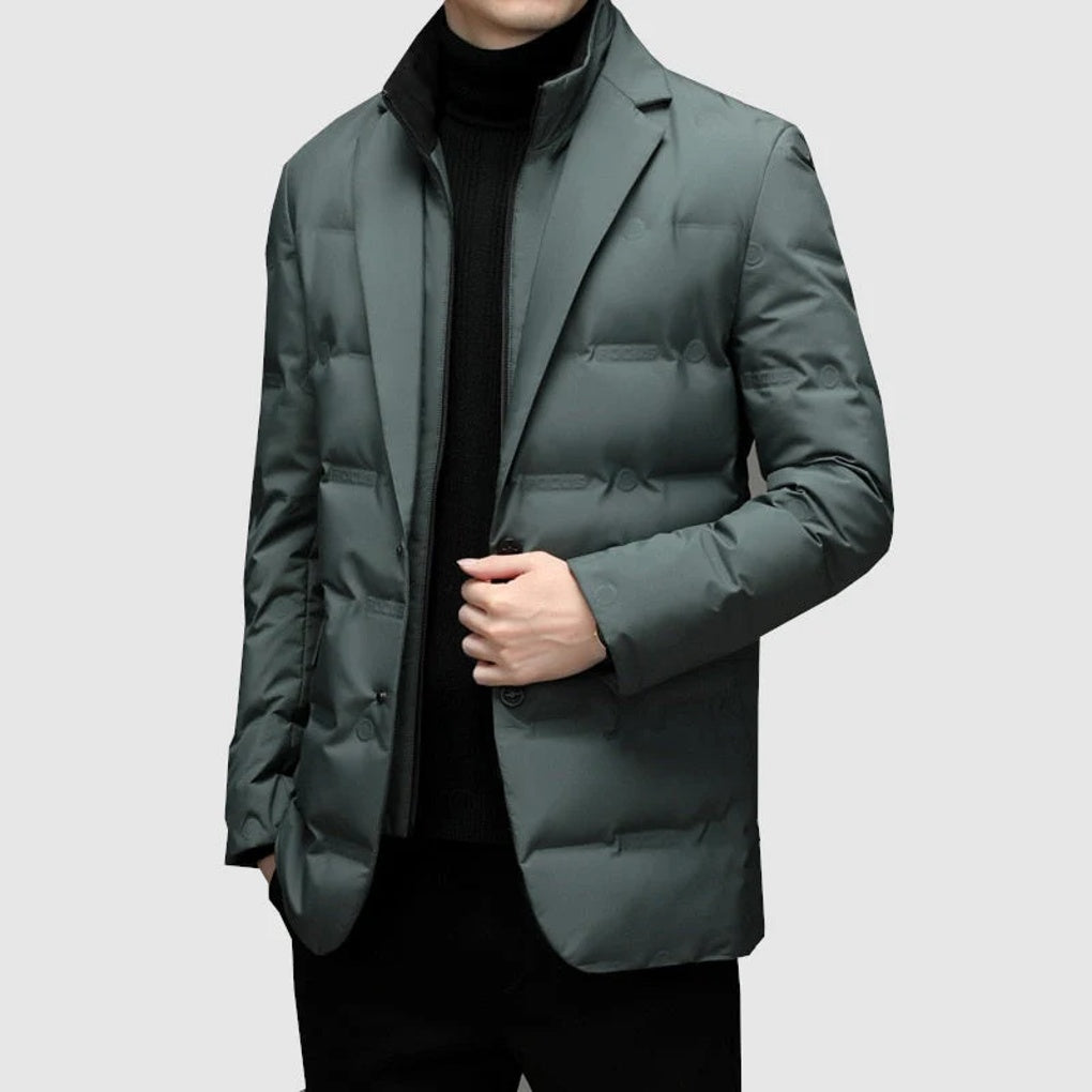 Menns Parka Jakke Stil Vinter Klar Lag