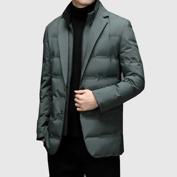 Menns Parka Jakke Stil Vinter Klar Lag