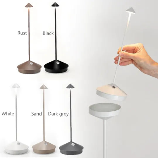 Trådløs LED-lampe | Batteridrevet touch-lampe med dimming