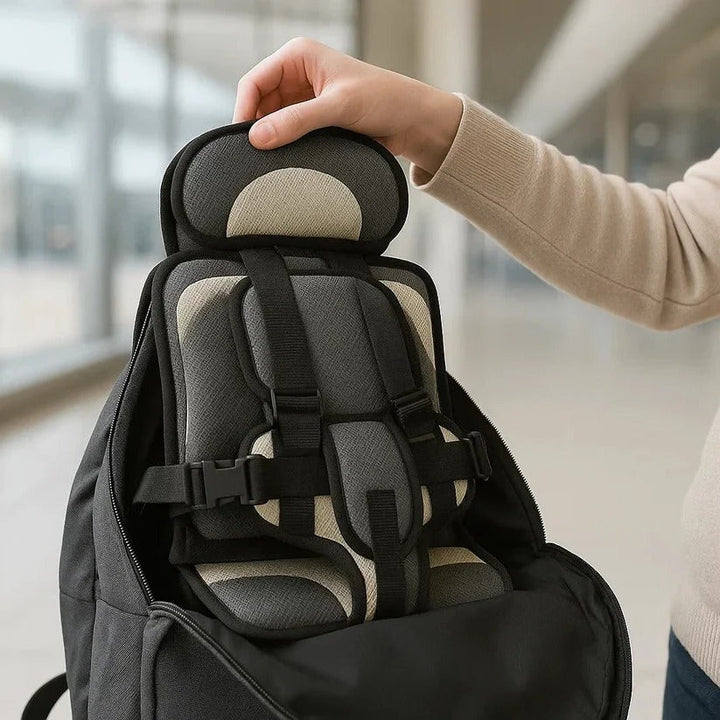 Barnesete | Sammenleggbart Reisesete for på Reise | Rask Montering med Beltesystem | GoSeat