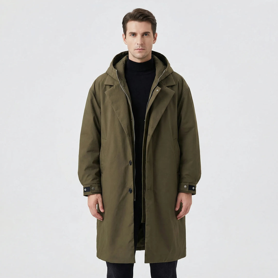 Klassisk parka-trenchcoat for menn - Armando