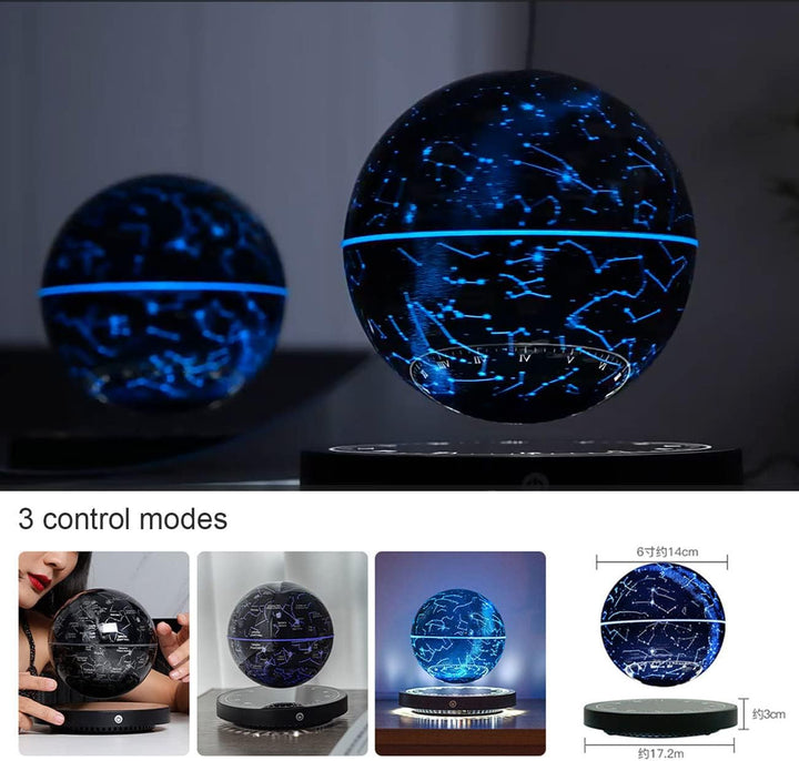 Svevende stjernekart «Konstellasjon» – lampe med magnetisk levitasjon