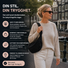 Skulderveske - justerbar bærestropp, crossbody i nylon med flere lommer