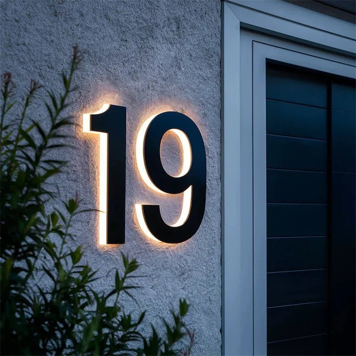 LICHTZEICHEN – Tilpasbare LED-husnummer for moderne hjem