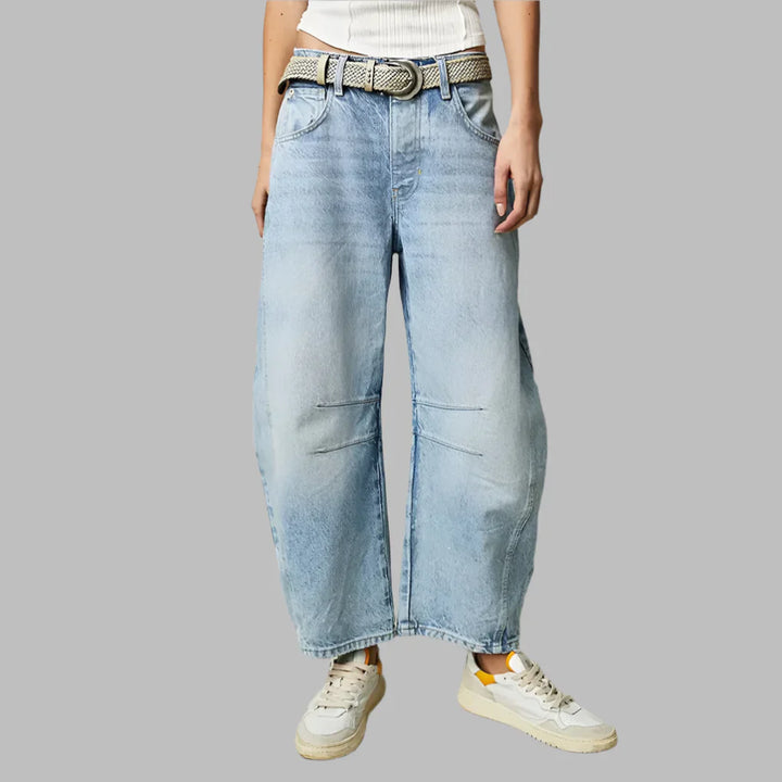 Kvinners brede ben jeans