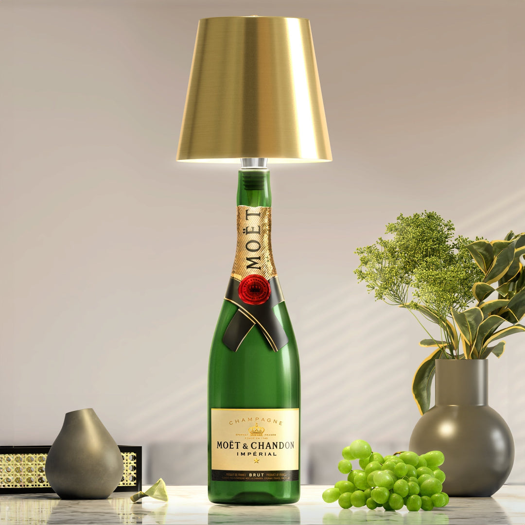 PrestigeBeam BottleLamp | Allsidig LED-belysning til flasker – Miljøvennlig og bærbar