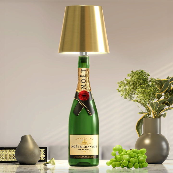 PrestigeBeam BottleLamp | Allsidig LED-belysning til flasker – Miljøvennlig og bærbar
