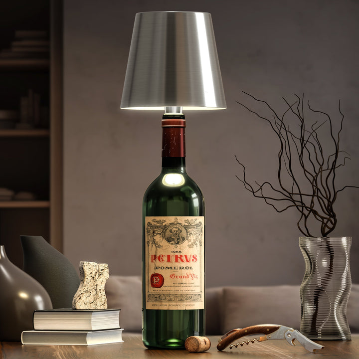 PrestigeBeam BottleLamp | Allsidig LED-belysning til flasker – Miljøvennlig og bærbar