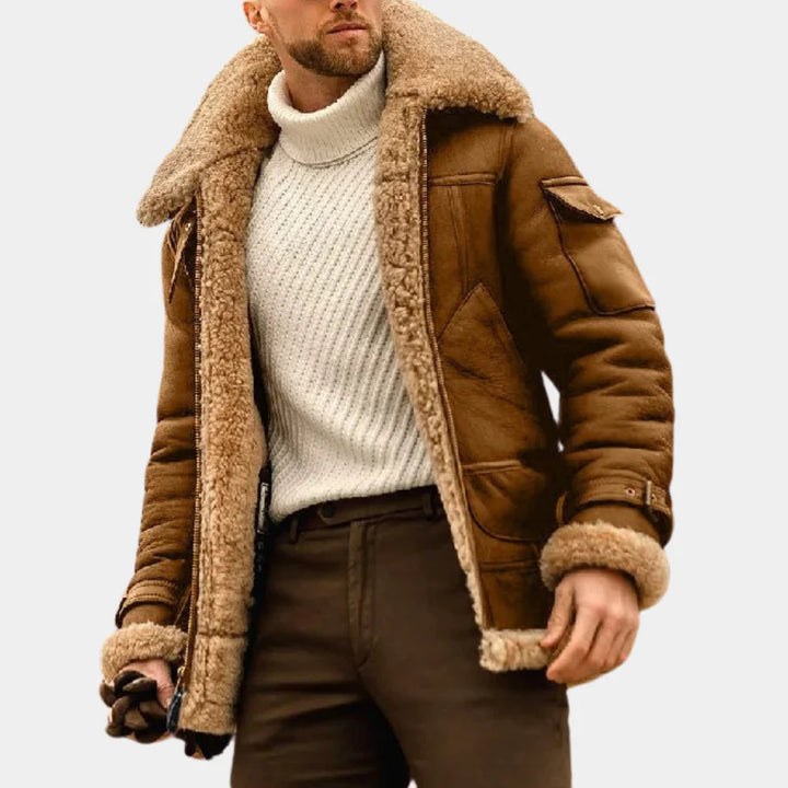 Aviator Lær Vinterjakke Tidløst Varme med en Rugged Kant