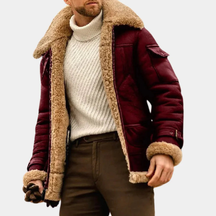 Aviator Lær Vinterjakke Tidløst Varme med en Rugged Kant