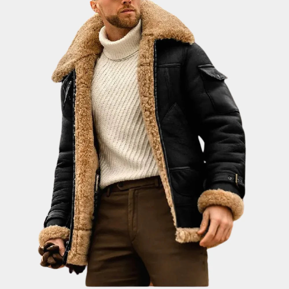 Aviator Lær Vinterjakke Tidløst Varme med en Rugged Kant
