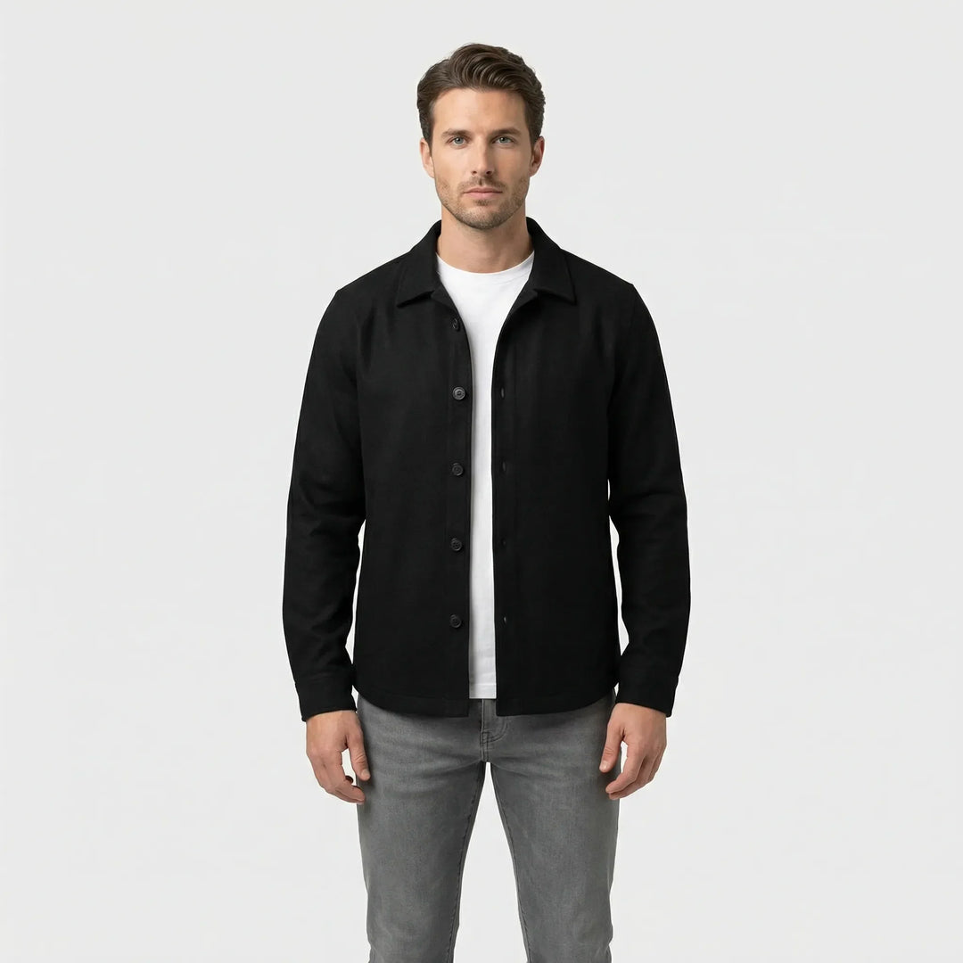 Overshirt med lange ermer og brystlommer - Pablo