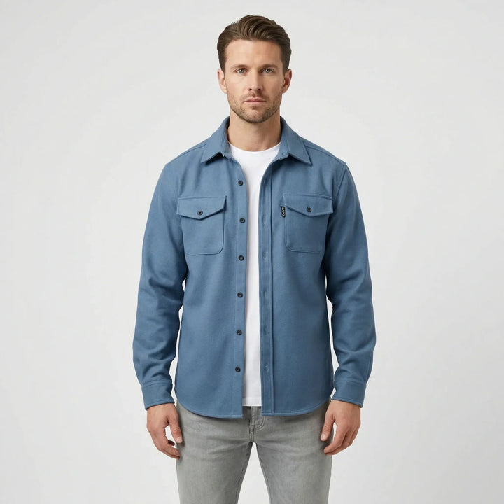 Overshirt med lange ermer og brystlommer - Pablo