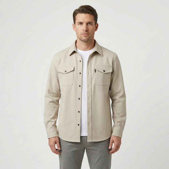 Overshirt med lange ermer og brystlommer - Pablo