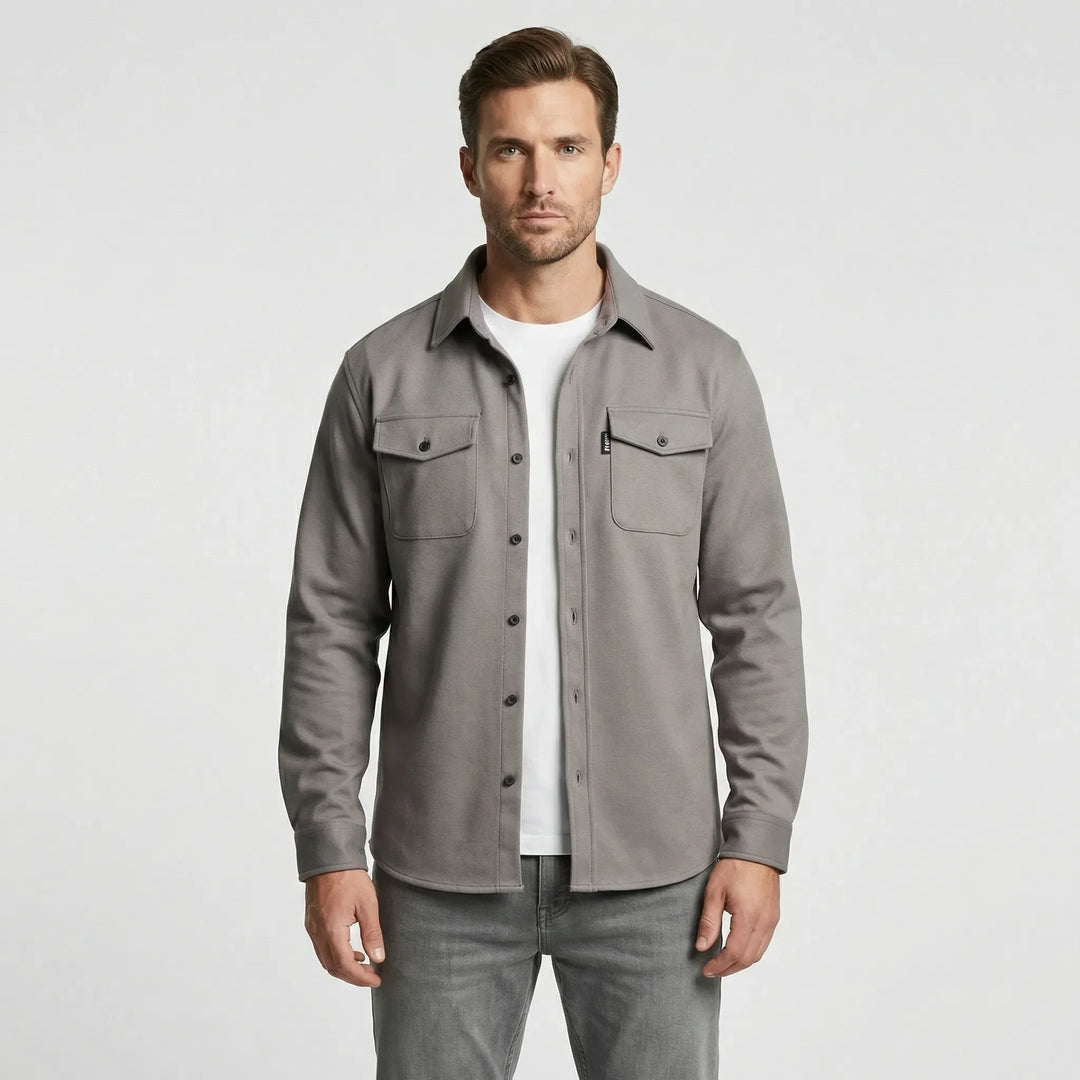 Overshirt med lange ermer og brystlommer - Pablo